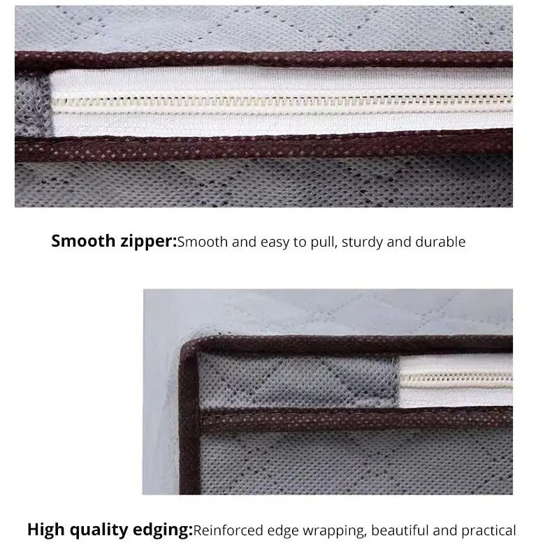 1 komplekts ar vizuāliem logiem Apģērbu glabāšanas somas Saliekamas auduma glabāšanas somas Uzglabāšanas konteineri guļamistabas sakārtošanai