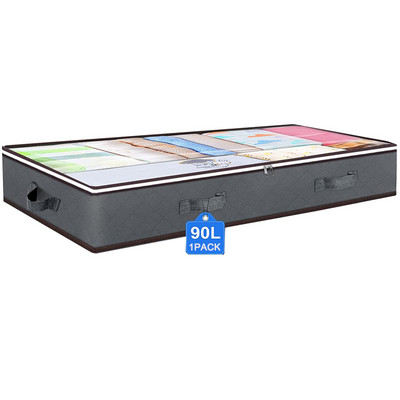 Neaustas apakšgultas segas glabāšanas soma organizators, drēbju skapis, drēbes, putekļi, mitrumizturīgs, apdares maiss, salokāma glabāšanas kaste 100x50x15