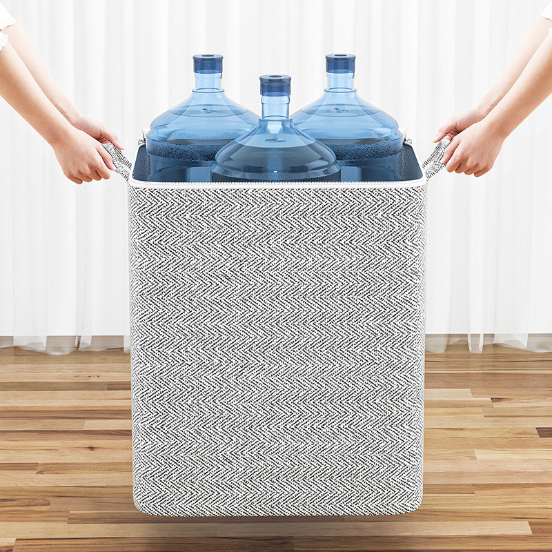 Segas organizatora glabāšanas soma ar rokturi, drēbes segas bagāžas mitrumizturīga uzglabāšanas soma ar vākiem liela ietilpība