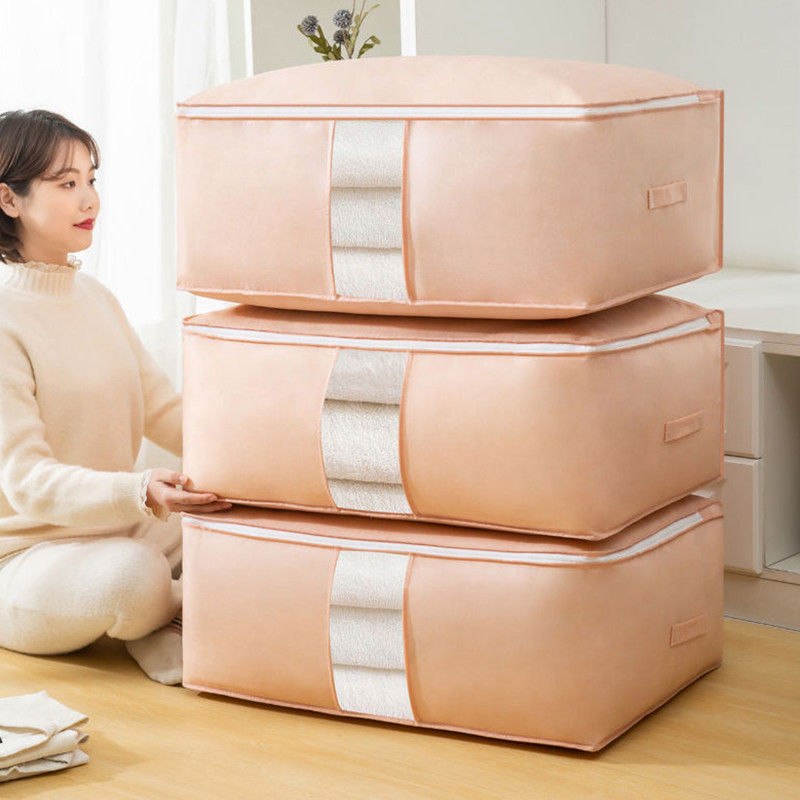 Drēbju skapja skapja organizētājs Salokāms maisiņš drēbju glabāšanai Neausto apģērbu organizators Spilvens segas segas soma Mājas organizators