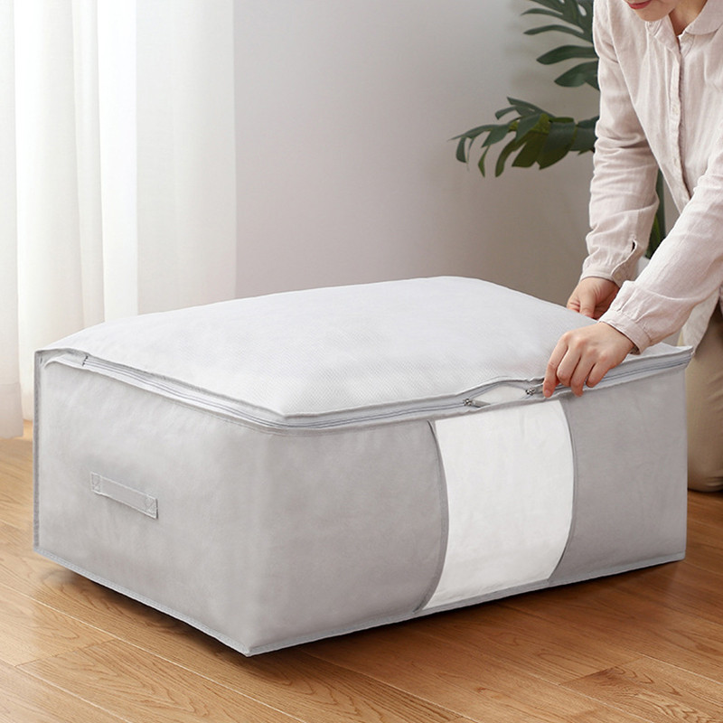 Drēbju skapja skapja organizētājs Salokāms maisiņš drēbju glabāšanai Neausto apģērbu organizators Spilvens segas segas soma Mājas organizators