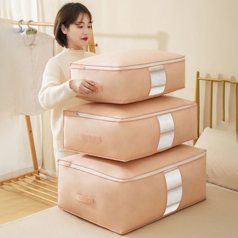 Drēbju skapja skapja organizētājs Salokāms maisiņš drēbju glabāšanai Neausto apģērbu organizators Spilvens segas segas soma Mājas organizators