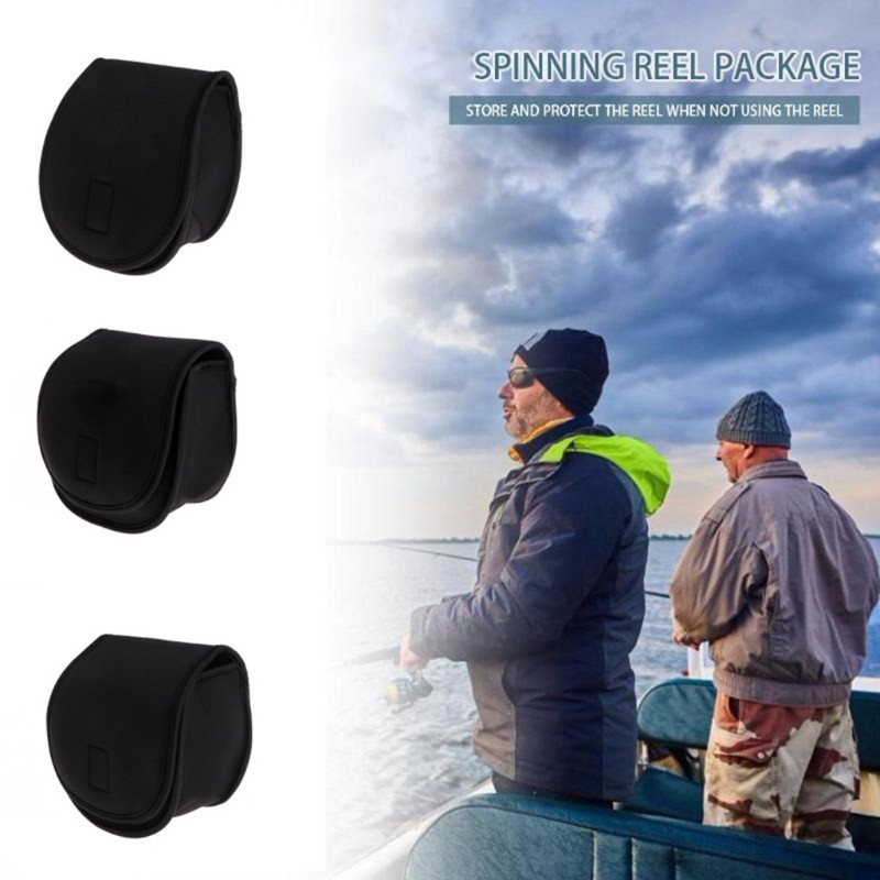 Pārnēsājamas makšķerēšanas spoles somas aizsargapvalks bungu/vērpšanas/plostu spoles makšķerēšanas maisiņa vāciņam Makšķerēšanas piederumu piederumi