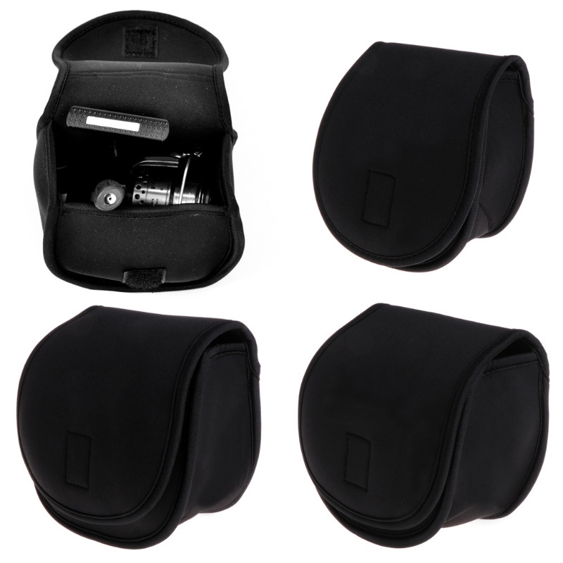 Pārnēsājamas makšķerēšanas spoles somas aizsargapvalks bungu/vērpšanas/plostu spoles makšķerēšanas maisiņa vāciņam Makšķerēšanas piederumu piederumi