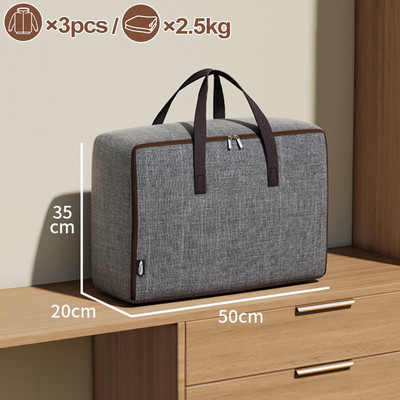 Apģērbu segas maisiņi konteineru organizatori ar rokturi Auduma glabāšanas somas ar vākiem guļamistabas skapim drēbju skapim