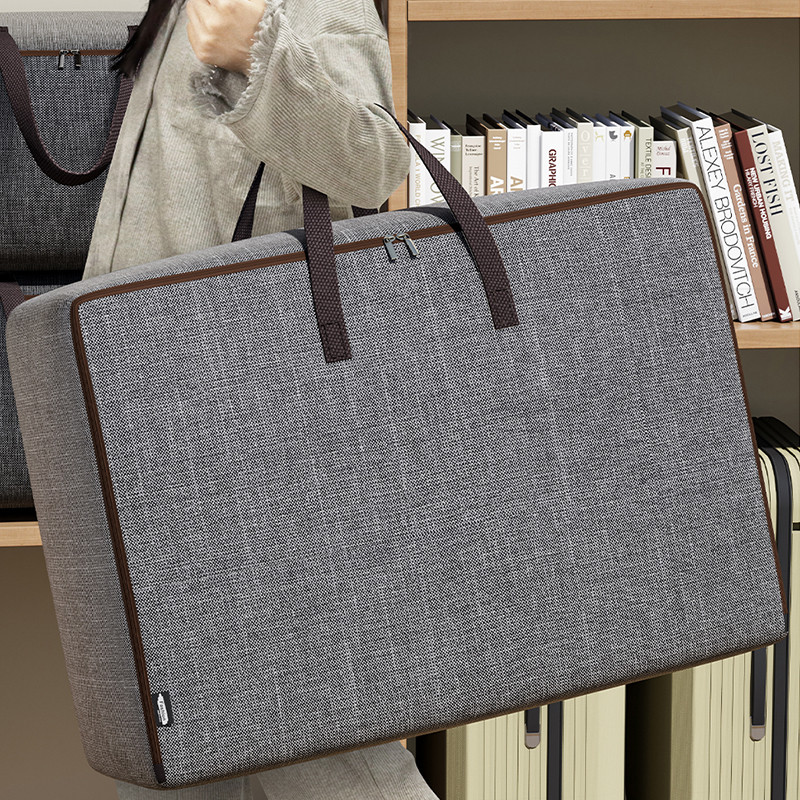 Apģērbu segas maisiņi konteineru organizatori ar rokturi Auduma glabāšanas somas ar vākiem guļamistabas skapim drēbju skapim