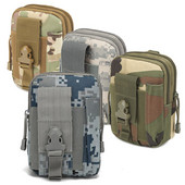 Vīriešu soma Taktiskā Molle somiņa jostasvietas komplekts maza kabata militāra skriešanas soma Ceļojumu kempings makšķerēšanai izdzīvošanas rīku somas