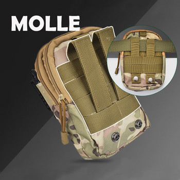 Τσάντα ανδρών Tactical Molle Pouch Belt Pack μέσης Μικρή τσέπη Στρατιωτική θήκη για τρέξιμο Ταξιδιωτικές τσάντες εργαλείων για ψάρεμα κάμπινγκ