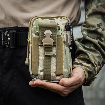 Τσάντα ανδρών Tactical Molle Pouch Belt Pack μέσης Μικρή τσέπη Στρατιωτική θήκη για τρέξιμο Ταξιδιωτικές τσάντες εργαλείων για ψάρεμα κάμπινγκ