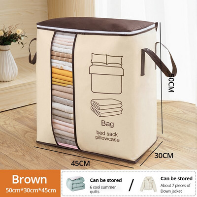 1 gab Futon glabāšanas soma, neaustie audumi, caurspīdīgs vizuālais logs segas uzglabāšanai, mājsaimniecības priekšmetu uzglabāšanas soma