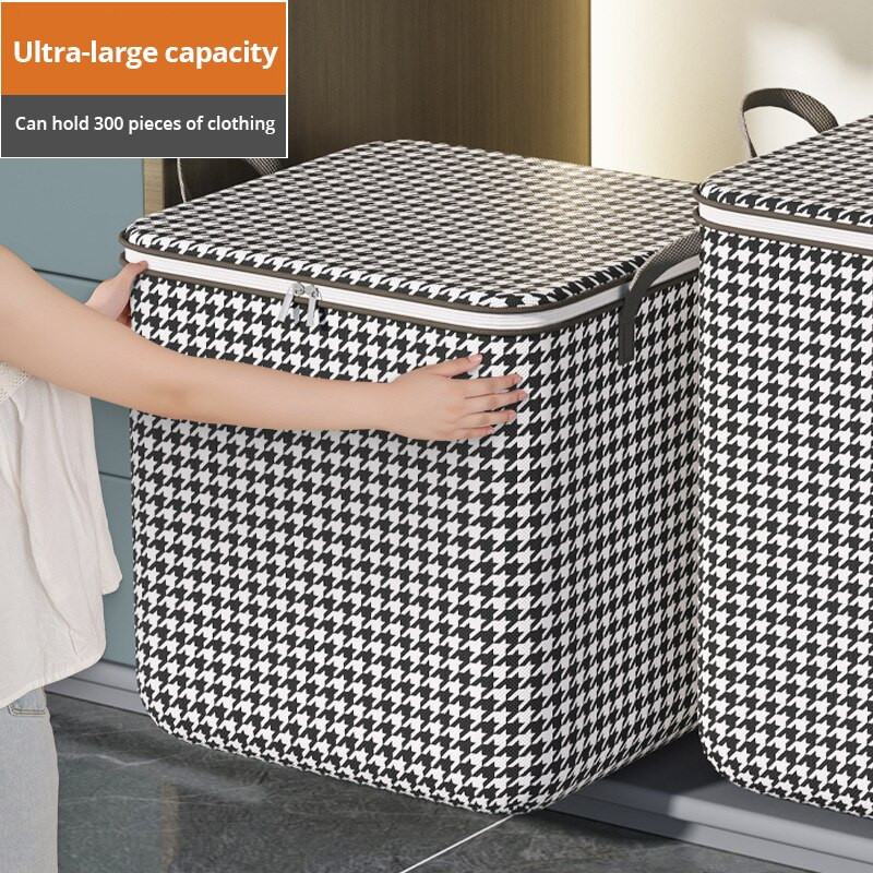 1 gab Futon glabāšanas soma, neaustie audumi, caurspīdīgs vizuālais logs segas uzglabāšanai, mājsaimniecības priekšmetu uzglabāšanas soma