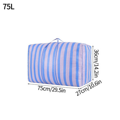 Višenamjenska torba za pohranu Organizatori Vreća za pakiranje prtljage Super veliki kapacitet Poplun otporan na prašinu Prijenosni prugasti prostor za pohranu 이불가방