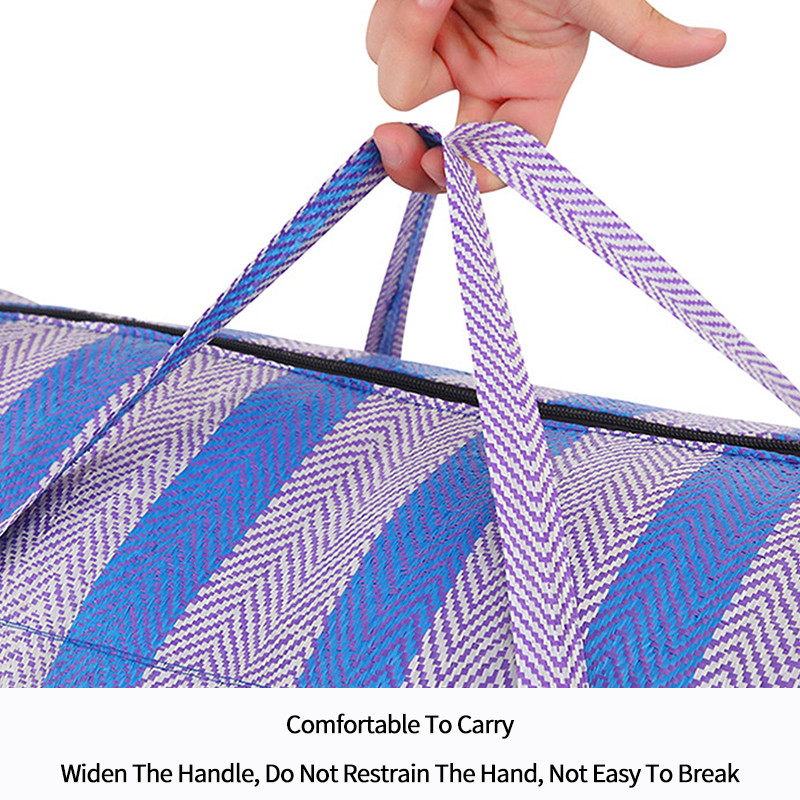 Višenamjenska torba za pohranu Organizatori Vreća za pakiranje prtljage Super veliki kapacitet Poplun otporan na prašinu Prijenosni prugasti prostor za pohranu 이불가방