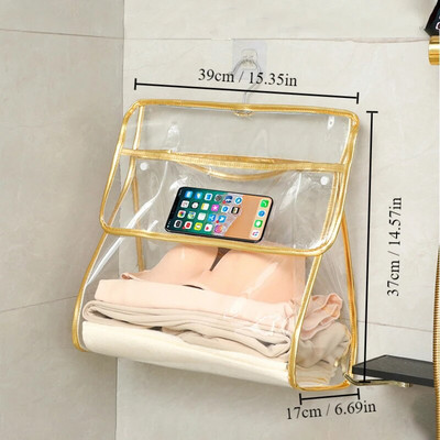 1kom vodootporna viseća kupaonska torba za mobilni telefon torba za pohranu odjeće torba za pohranu kozmetike prozirna torba za pranje