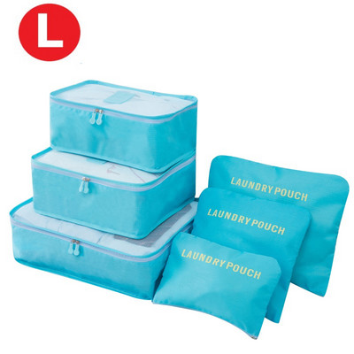 6gab Ceļojumu uzglabāšanas organizatora somas Pārnēsājamas ceļojumu čemodānu organizatora somas sievietēm Apģērbi Apavi Grims soma Bagāžas organizators