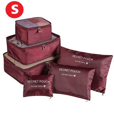 6gab Ceļojumu uzglabāšanas organizatora somas Pārnēsājamas ceļojumu čemodānu organizatora somas sievietēm Apģērbi Apavi Grims soma Bagāžas organizators