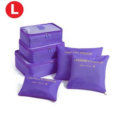 6gab Ceļojumu uzglabāšanas organizatora somas Pārnēsājamas ceļojumu čemodānu organizatora somas sievietēm Apģērbi Apavi Grims soma Bagāžas organizators