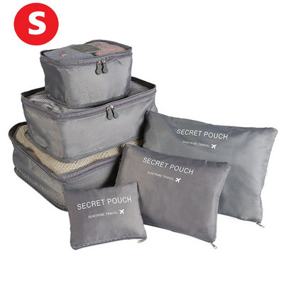 6gab Ceļojumu uzglabāšanas organizatora somas Pārnēsājamas ceļojumu čemodānu organizatora somas sievietēm Apģērbi Apavi Grims soma Bagāžas organizators