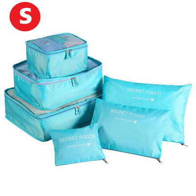 6gab Ceļojumu uzglabāšanas organizatora somas Pārnēsājamas ceļojumu čemodānu organizatora somas sievietēm Apģērbi Apavi Grims soma Bagāžas organizators