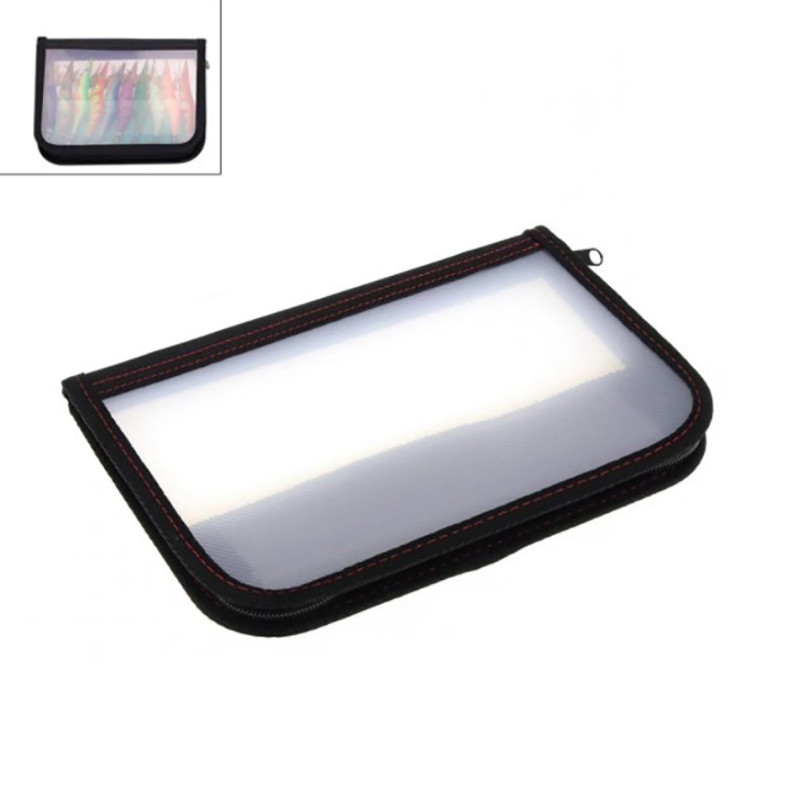 Plastična prozirna Visual Squid Jig Lure Kutija za pohranu udica s dvosmjernim patentnim zatvaračem torba za ribolov mamaca za pohranu lignji udica Lure