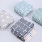 Sieviešu higiēnas salvešu tamponu uzglabāšanas soma Jauki higiēniskās paketes maisiņi Pārnēsājami kosmētikas lūpu krāsas atslēgas austiņu datu kabeļi