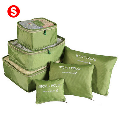 6kom putne torbe organizator prijenosni putni kovčeg organizator torbe za žene odjeća obuća makeup torba organizator prtljage