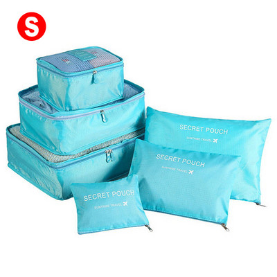 6kom putne torbe organizator prijenosni putni kovčeg organizator torbe za žene odjeća obuća makeup torba organizator prtljage