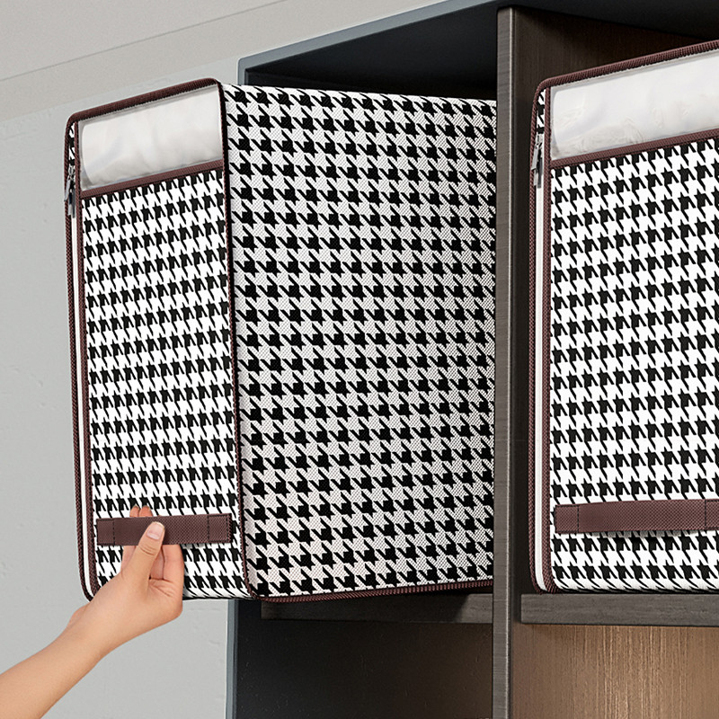 Salokāma segas uzglabāšanas kaste Putekļu necaurlaidīgi organizētāji Neausta drēbju skapja vietu ietaupa soma Māju pārvietojama gultas veļas kaste Ceļojumu uzglabāšana