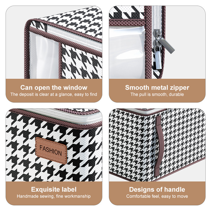 Salokāma segas uzglabāšanas kaste Putekļu necaurlaidīgi organizētāji Neausta drēbju skapja vietu ietaupa soma Māju pārvietojama gultas veļas kaste Ceļojumu uzglabāšana