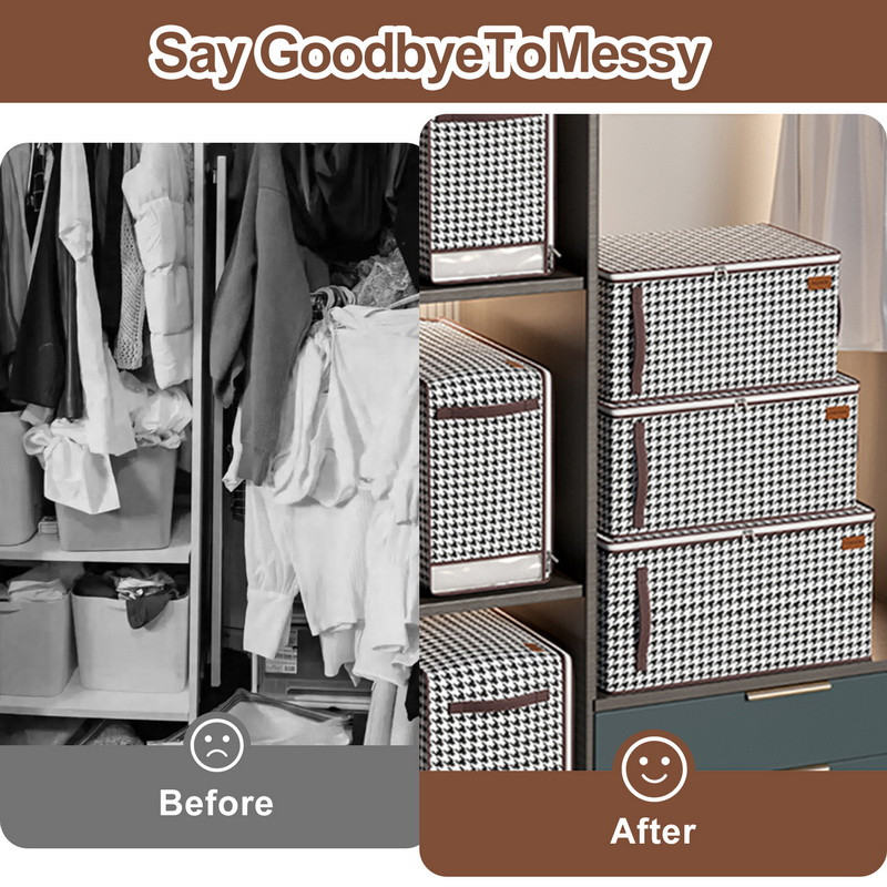 Salokāma segas uzglabāšanas kaste Putekļu necaurlaidīgi organizētāji Neausta drēbju skapja vietu ietaupa soma Māju pārvietojama gultas veļas kaste Ceļojumu uzglabāšana