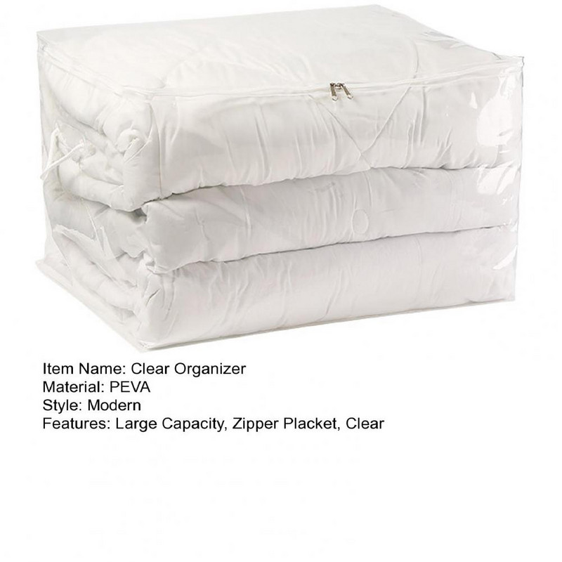Prozirne torbe za pohranu Prozirni organizator Džemper Torbica za pohranu Posteljina Plahta Vodootporni organizator Vinilna sklopiva torbica za pohranu