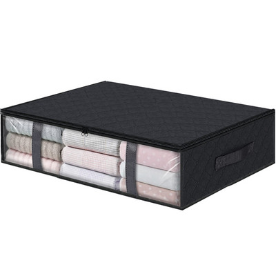 Nem szőtt ágy alatti tárolótáska nagy kapacitású összehajtható ruhák paplan párna ruhák paplan tároló rendszer egyéb tároló táska