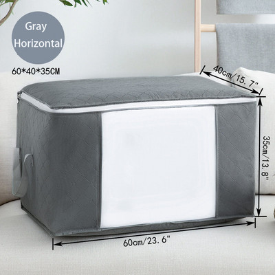 Segas glabāšanas soma salokāms apģērbu organizators Lielas ietilpības segas šķirošanas maiss Putekļu necaurlaidīgs skapis drēbju skapis organizētāji uzglabāšanas kaste