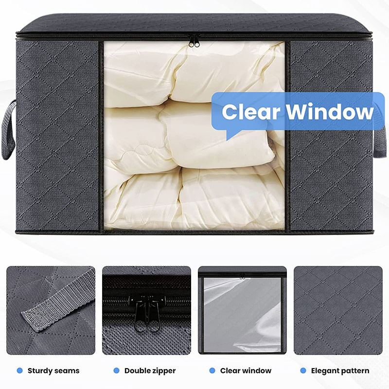 Segas glabāšanas soma salokāms apģērbu organizators Lielas ietilpības segas šķirošanas maiss Putekļu necaurlaidīgs skapis drēbju skapis organizētāji uzglabāšanas kaste