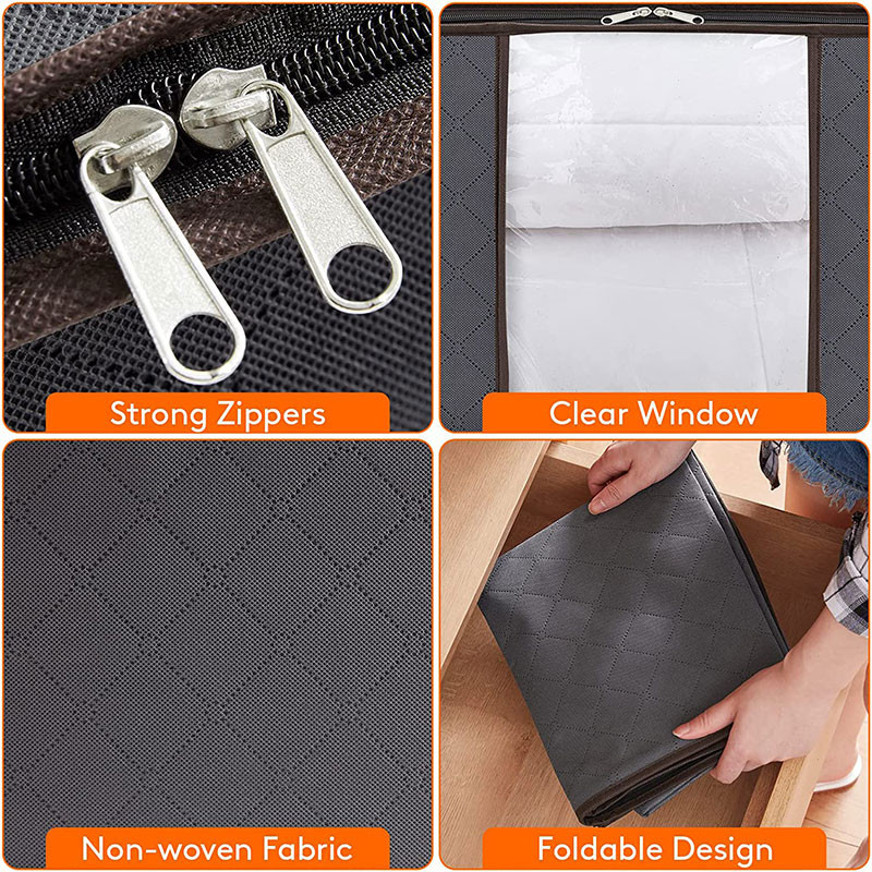 Segas glabāšanas soma salokāms apģērbu organizators Lielas ietilpības segas šķirošanas maiss Putekļu necaurlaidīgs skapis drēbju skapis organizētāji uzglabāšanas kaste