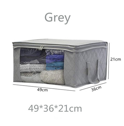 Sklopiva kutija velikog kapaciteta Poklopac s patentnim zatvaračem Prozirni organizator Polica za spavaću sobu Ormar Odjeća Ormarić za igračke Kutija