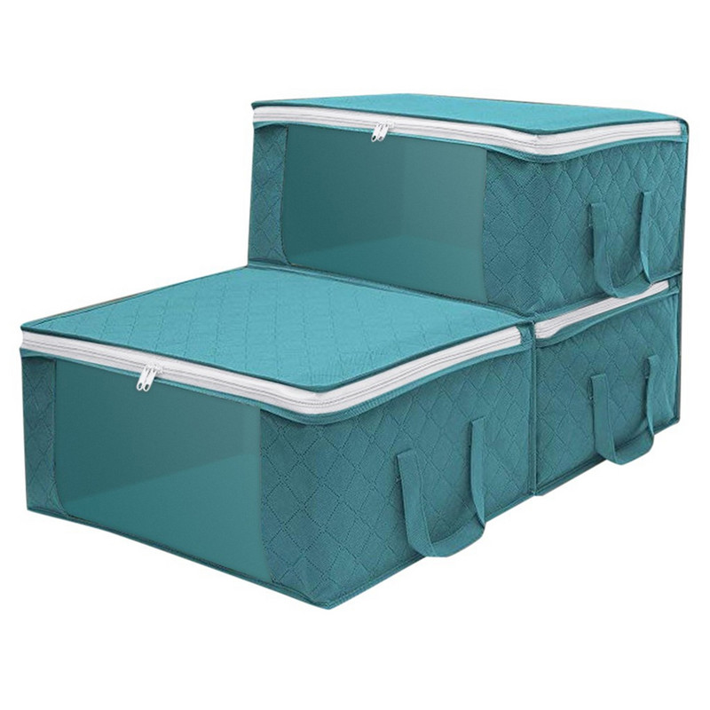 Sklopiva kutija velikog kapaciteta Poklopac s patentnim zatvaračem Prozirni organizator Polica za spavaću sobu Ormar Odjeća Ormarić za igračke Kutija