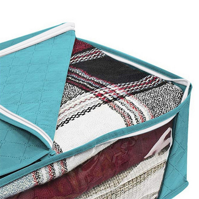 Sklopiva kutija velikog kapaciteta Poklopac s patentnim zatvaračem Prozirni organizator Polica za spavaću sobu Ormar Odjeća Ormarić za igračke Kutija