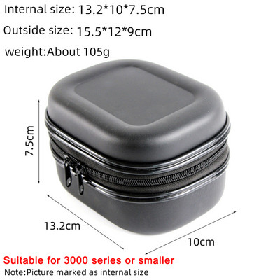 EVA ūdensnecaurlaidīgs korpusa vāciņš vērpšanas spolei Pārnēsājams makšķerēšanas spoles maiss makšķerēšanas piederumu soma makšķerēšanas spoles pārnēsāšanas kaste Pesca