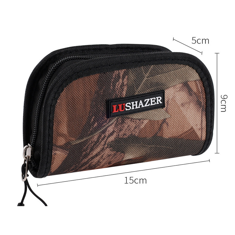 Pārnēsājams makšķerēšanas soma Lielas ietilpības audekls rāvējslēdzējs sequins karote lure ēsmas piederumu kaste Fishhooks rokas spinner āra uzglabāšanas futrālis