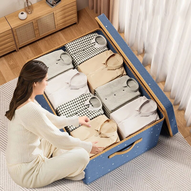 1gb mājsaimniecības Oksfordas apģērbu un segas glabāšanas soma Izturīga un ūdensnecaurlaidīga bagāžas soma Garderobes organizēšana un uzglabāšana