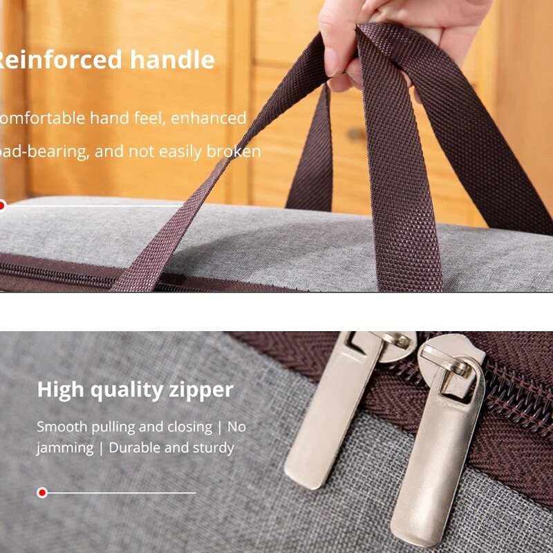 1gb mājsaimniecības Oksfordas apģērbu un segas glabāšanas soma Izturīga un ūdensnecaurlaidīga bagāžas soma Garderobes organizēšana un uzglabāšana