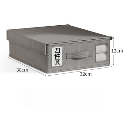 Kreativna posteljina Kutija za pohranu Plahta za odjeću 4-dijelni organizator Garderoba Pokrivač Poplun Navlaka Kutija za pohranu od netkanog materijala