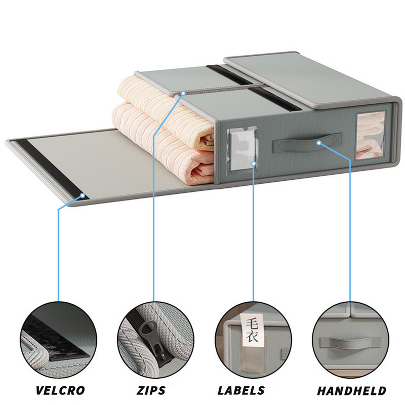 Kreativna posteljina Kutija za pohranu Plahta za odjeću 4-dijelni organizator Garderoba Pokrivač Poplun Navlaka Kutija za pohranu od netkanog materijala