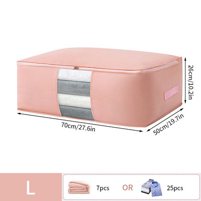 Nem szőtt paplanruházat tárolótáska Összehajtható paplanruha szervező Nagy kapacitású szekrény Ruhásszekrény Bolsa Almacenamiento Ropa