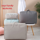 Guļamistabas segas glabāšanas soma Neausta liela ietilpības segas organizators Dažādu priekšmetu uzglabāšana Apģērbu organizators Pārvietojama bagāžas iepakošanas soma