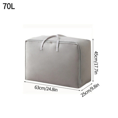 Guļamistabas segas glabāšanas soma Neausta liela ietilpības segas organizators Dažādu priekšmetu uzglabāšana Apģērbu organizators Pārvietojama bagāžas iepakošanas soma