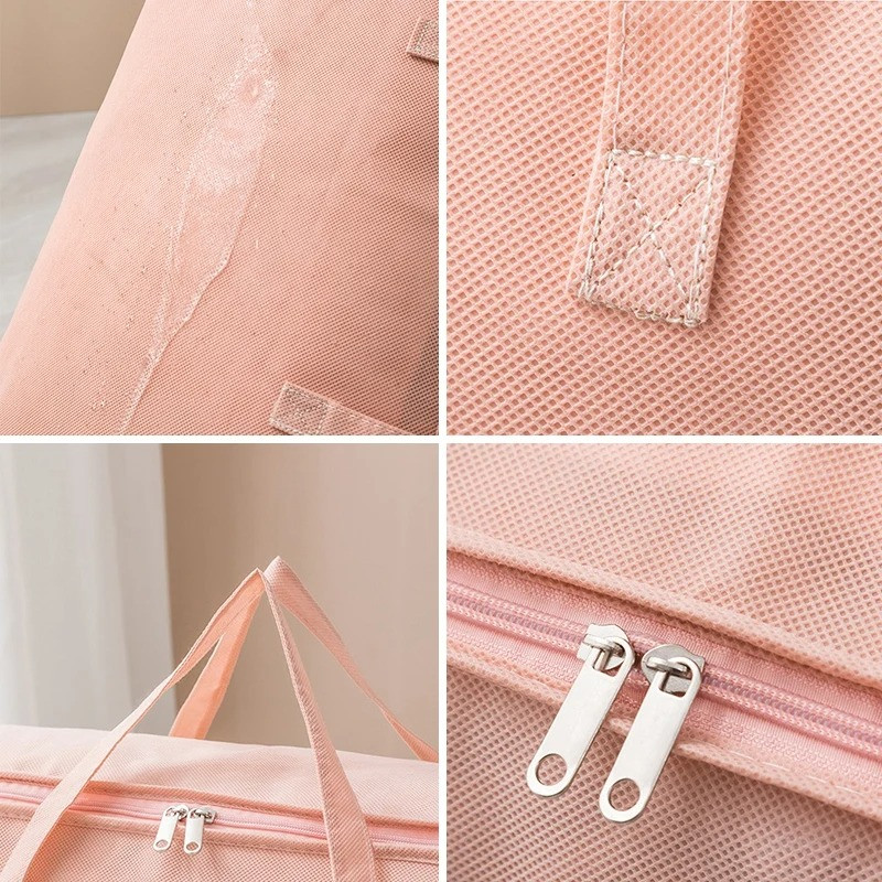 Guļamistabas segas glabāšanas soma Neausta liela ietilpības segas organizators Dažādu priekšmetu uzglabāšana Apģērbu organizators Pārvietojama bagāžas iepakošanas soma