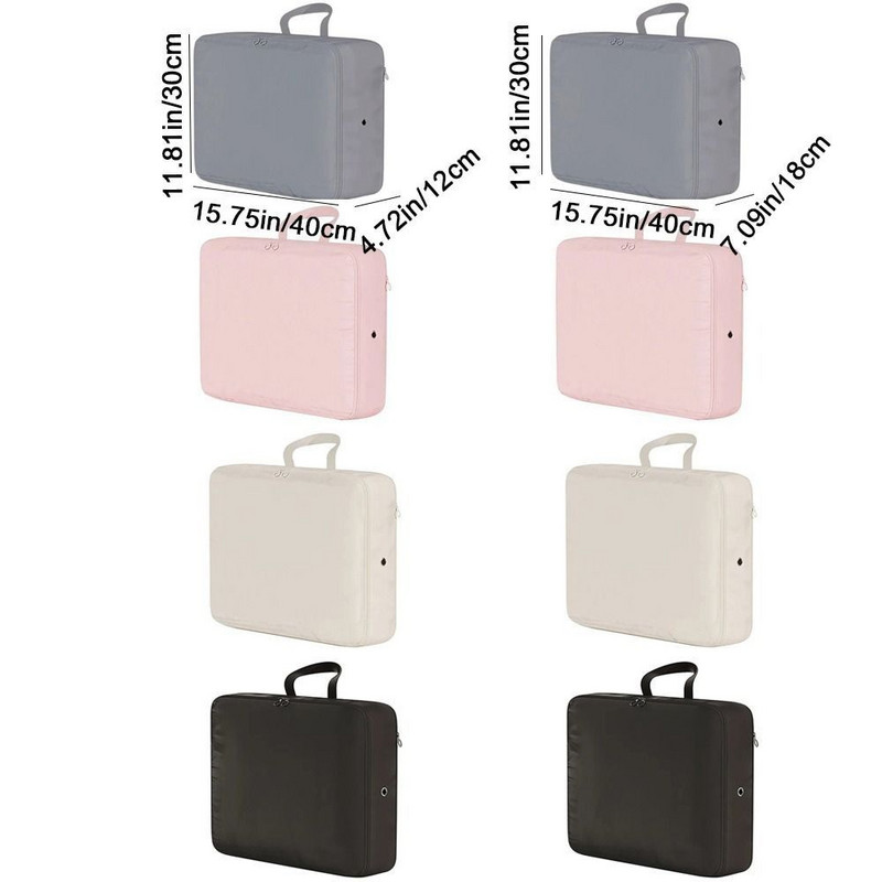 Poliestera dūnu jakas glabāšanas soma, salokāma ar rokturi, jakas glabāšanas soma Lielas ietilpības saspiesta ceļojumu drēbju soma