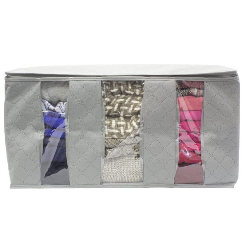 Lielas ietilpības uzglabāšanas somas Lielas segas, apģērbu organizēšana un glabāšanas konteineri segām, gultas piederumiem, salokāms organizators